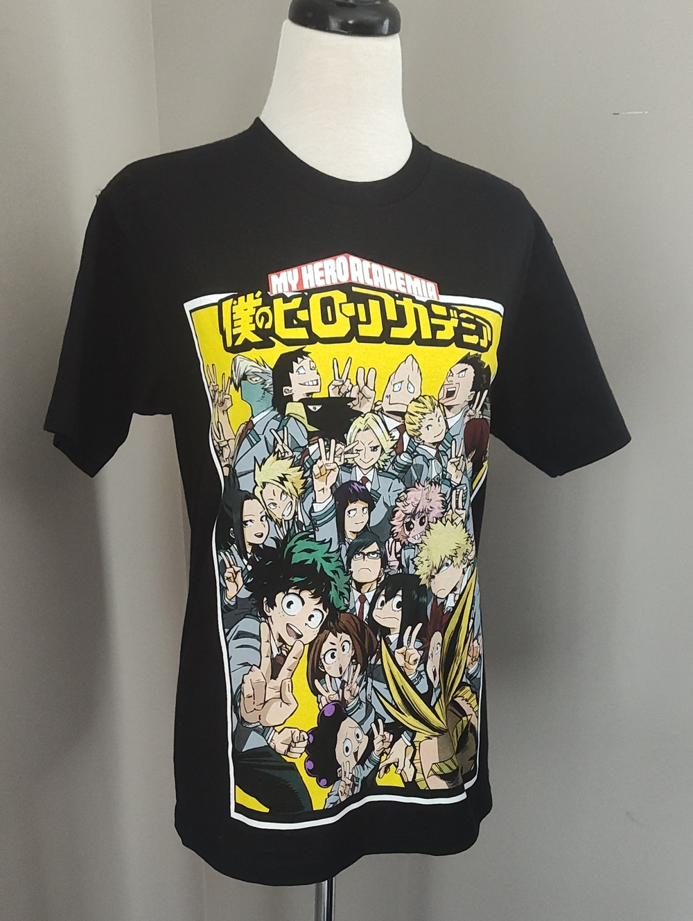 My Hero Academia Black Graphic Short Sleeve Tee